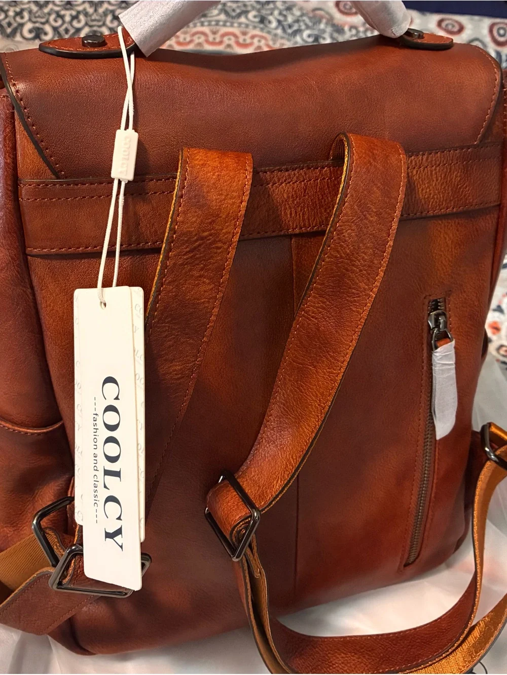 Vintage Cooley leather backpack